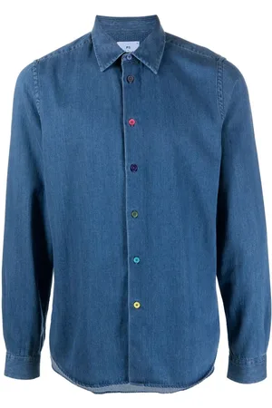 Paul Smith Long-sleeve organic denim shirt