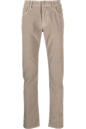 Jacob Cohen Skinny-cut logo-patch trousers