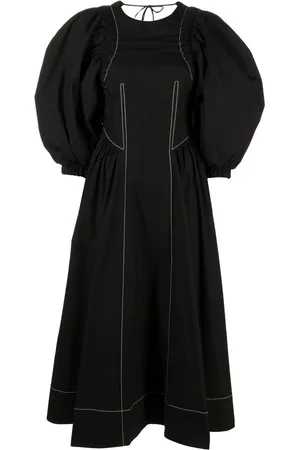 REJINA PYO Puff-sleeve midi dress