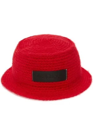 J.W.Anderson Logo-patch knitted bucket hat