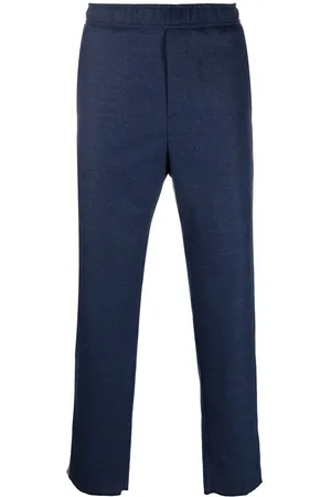 Etro Logo-tape virgin wool trousers