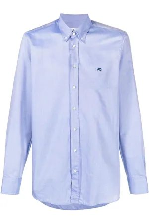 Etro Logo-embroidered long-sleeve shirt