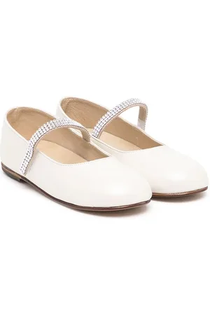 Babywalker Crystal-embellished ballerina shoes