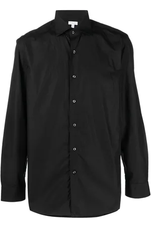 CARUSO Long-sleeve classic cotton shirt