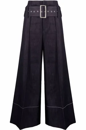 10 CORSO COMO High-waist belted denim trousers