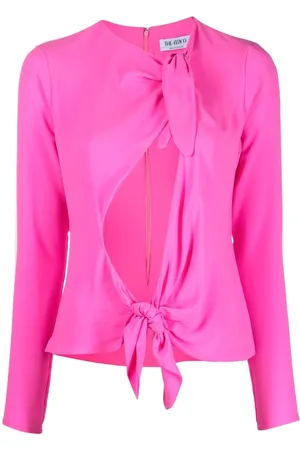 The Attico Zelda tie-front blouse