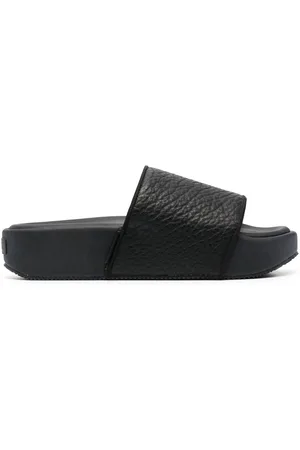 Y-3 Pebbled open-toe slides
