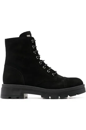 Giuseppe Zanotti Rombos suede combat boots