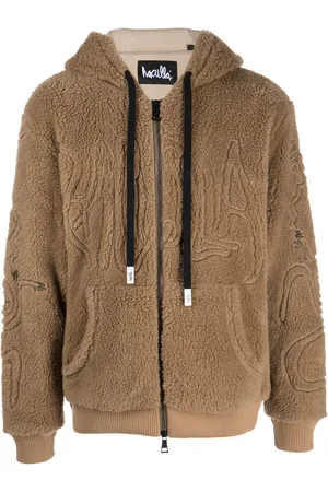 HACULLA Faux-shearling zip-up hoodie