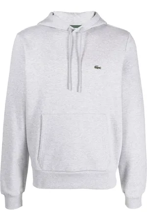 Lacoste Logo-patch fleece hoodie