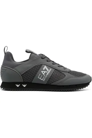 EA7 Cordura logo-print panelled sneakers