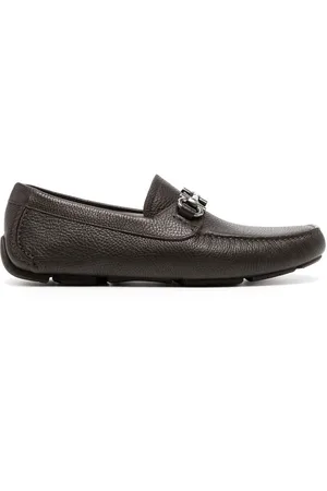 Salvatore Ferragamo Gancini horse-bit driver loafers