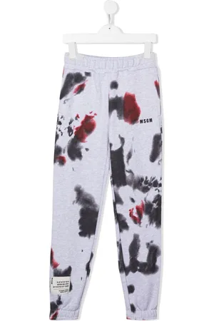 Msgm Paint-splatter detail track pants