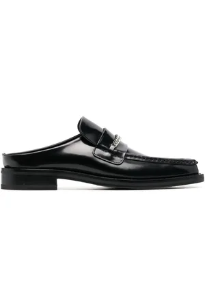 MARTINE ROSE Chain-detail 30mm loafers
