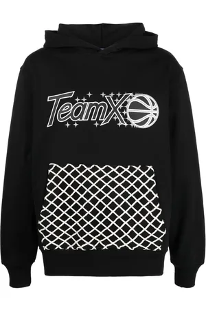 JUST DON Graphic-print cotton hoodie