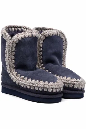 Mou Contrast-stitch ankle boots