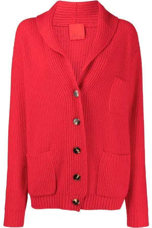 Cashmere In Love Ribbed-knit buttoned cardigan