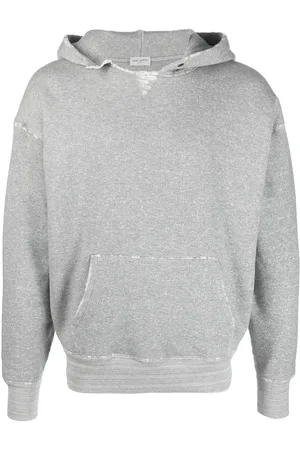 Saint Laurent Grunge cotton-jersey hoodie