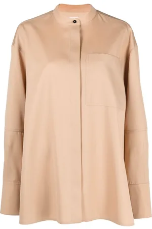 Jil Sander Collarless button-front shirt