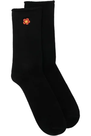 Kenzo Floral-embroidered stretch-design socks
