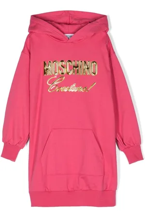Moschino Logo-patch sweatshirt dress