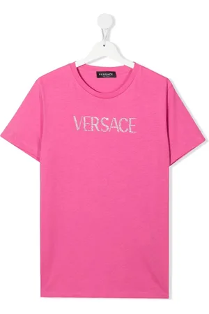 VERSACE TEEN gem-logo short-sleeved T-shirt