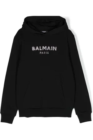 Balmain TEEN logo-embellished hoodie