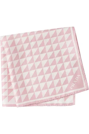 Prada Triangle-logo twill scarf
