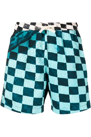 BLUE SKY INN Check print deck shorts