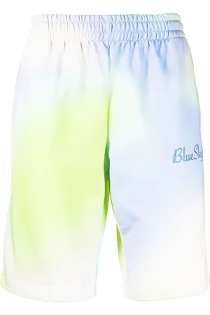 BLUE SKY INN Embroidered-logo tie-dye shorts
