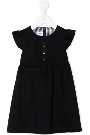 Familiar Embroidered-motif cap-sleeve dress