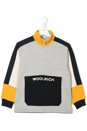 Woolrich Colour-block zip-collar sweatshirt