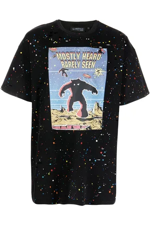 MOSTLY HEARD RARELY SEEN Graphic-print paint T-shirt