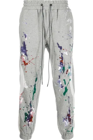 MOSTLY HEARD RARELY SEEN Paint-splattered tapered joggers