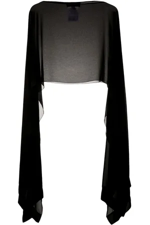 TALBOT RUNHOF Sheer poncho top
