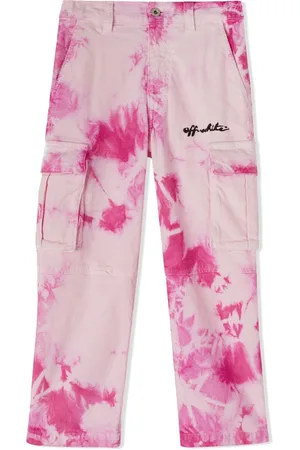 OFF-WHITE Tie dye-print cargo trousers