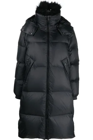 YVES SALOMON Lambswool collar down coat
