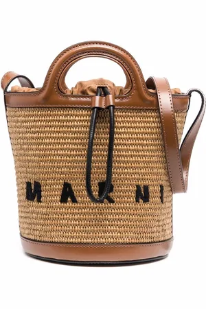 Marni Tropicalia logo-embroidered bucket bag