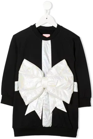 Wauw Capow by Bangbang Bow-detail sweater dress