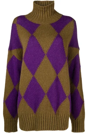 La DoubleJ Argyle intarsia knit jumper