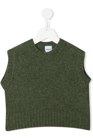 Aspesi Purl-knit ribbed knitted vest