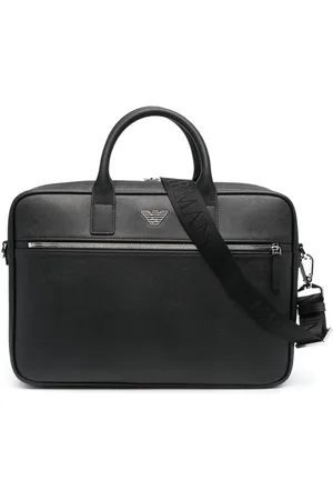 Emporio Armani Logo-plaque laptop case