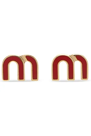 Miu Miu Monogram stud earrings