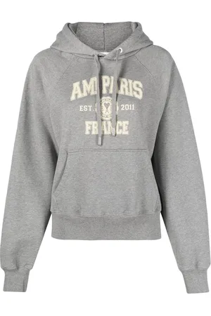 Ami Logo-print organic cotton hoodie