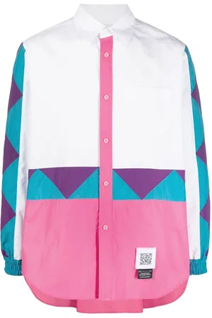 Fumito Ganryu Colour-block windbreaker shirt