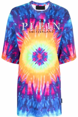 Philipp Plein Tie dye-print T-shirt dress