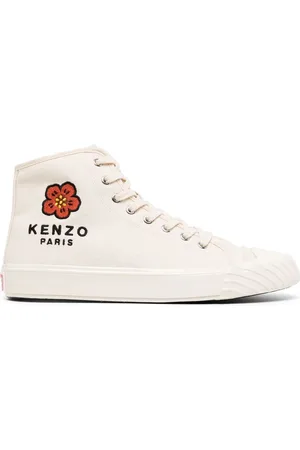 Kenzo Logo-embroidered high-top sneakers