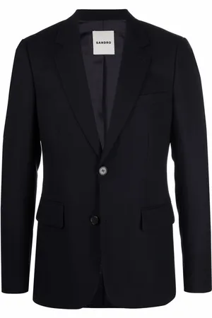 Sandro Single-breasted wool suit jacket