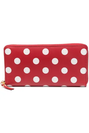Comme des Garçons Polka dot calf-leather wallet
