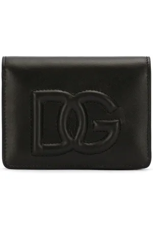 Dolce & Gabbana DG-logo embossed leather wallet